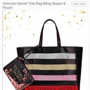 Victoria's secret tote and pouch